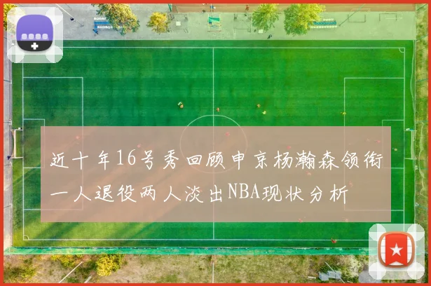 近十年16号秀回顾申京杨瀚森领衔一人退役两人淡出NBA现状分析